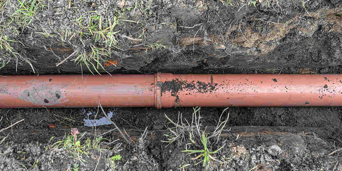 signs of a broken sewer line