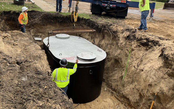 install a septic system