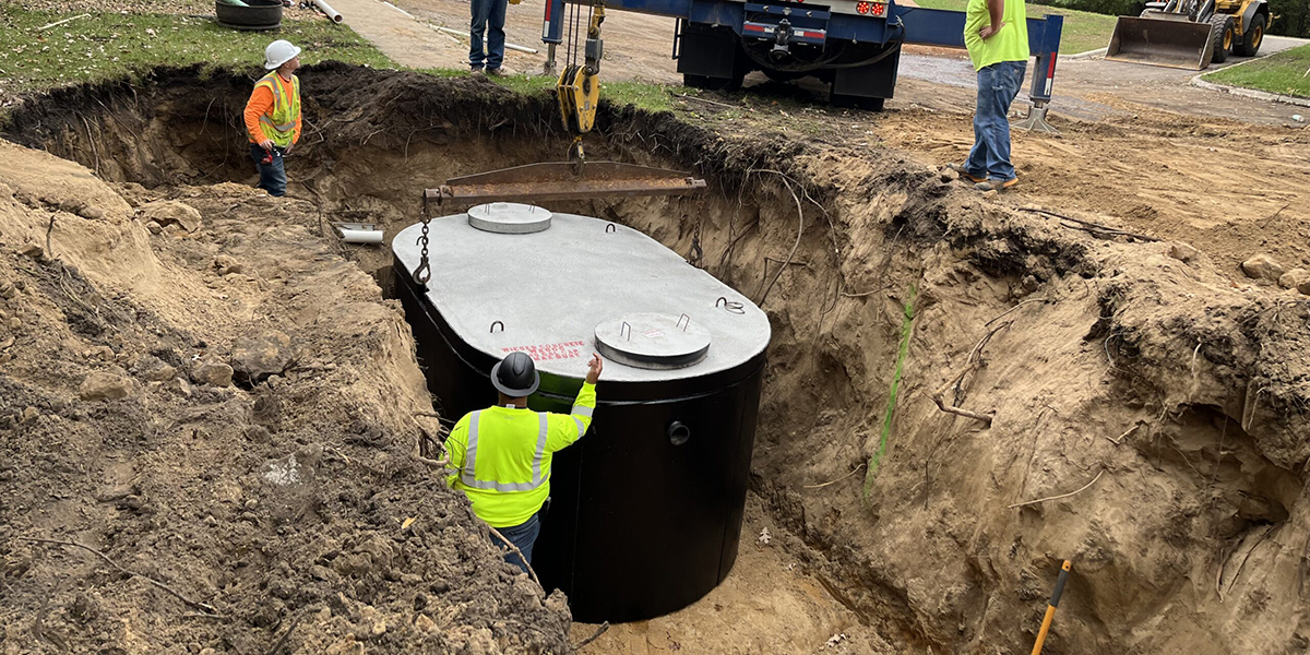 install a septic system